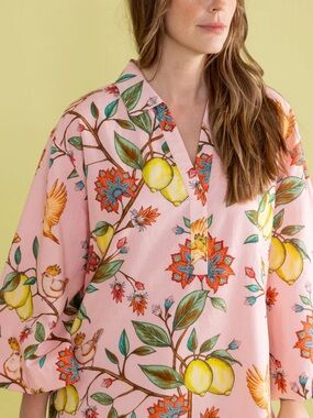 NWT Double A Lemon Branch Collette Dress